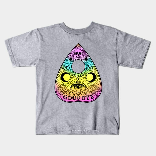 Ouija Planchette Board. All Seeing Eye Kids T-Shirt by OccultOmaStore